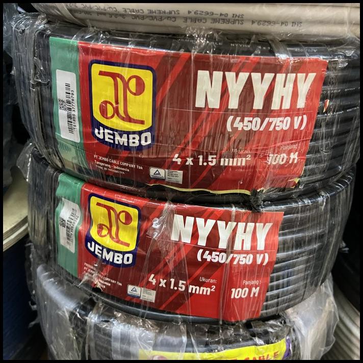 Promo Kabel Jembo Nyyhy 4X1.5 100M / Jembo Nyyhy 4X1,5 Mm 100M Serabut