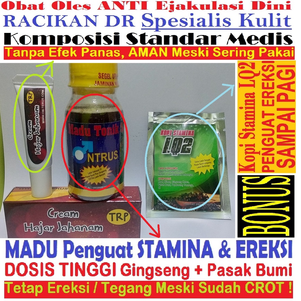 HAJAR JAHANAM PREMIUM Kelas TRP Tanpa Efek Panas Obat Kuat Oles