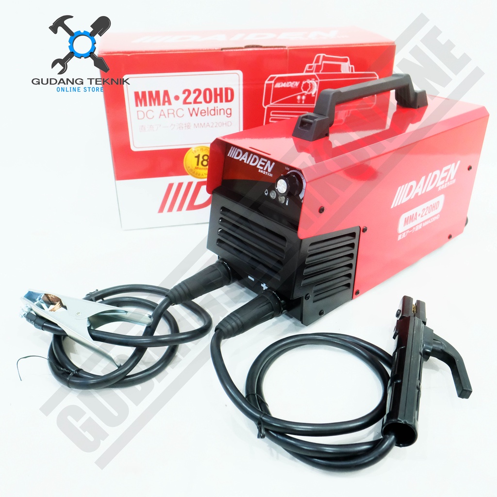 Mesin Las Listrik MMA 220HD DAIDEN / Mesin Travo Trafo Inverter Las 220 Heavy Duty DAIDEN - Welding Inverter MMA-220HD DAIDEN