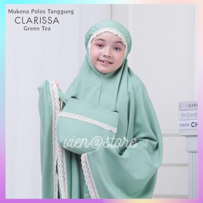 Mukena Anak Tanggung Katun Adem Clarissa Mukenah Anak Putih Terbaru