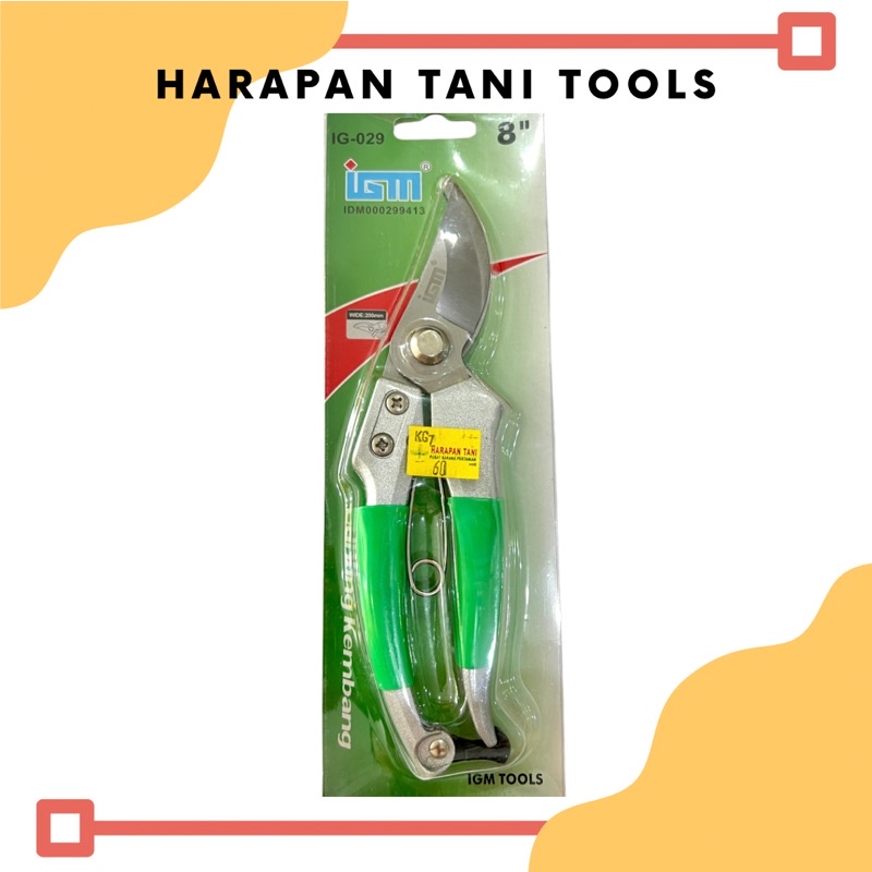 IGM Gunting Kembang 8” | IGM Gunting Dahan | Pruning Shears | IGM IG-029