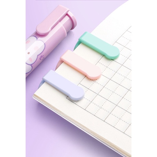 Penghapus mekanik sliding eraser cute set isi 2 penghapus karet bentuk pen