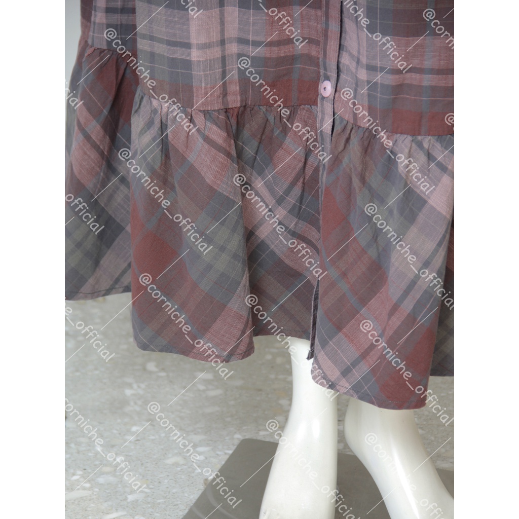 Corniche Calica Skirt Maroon - TO52341