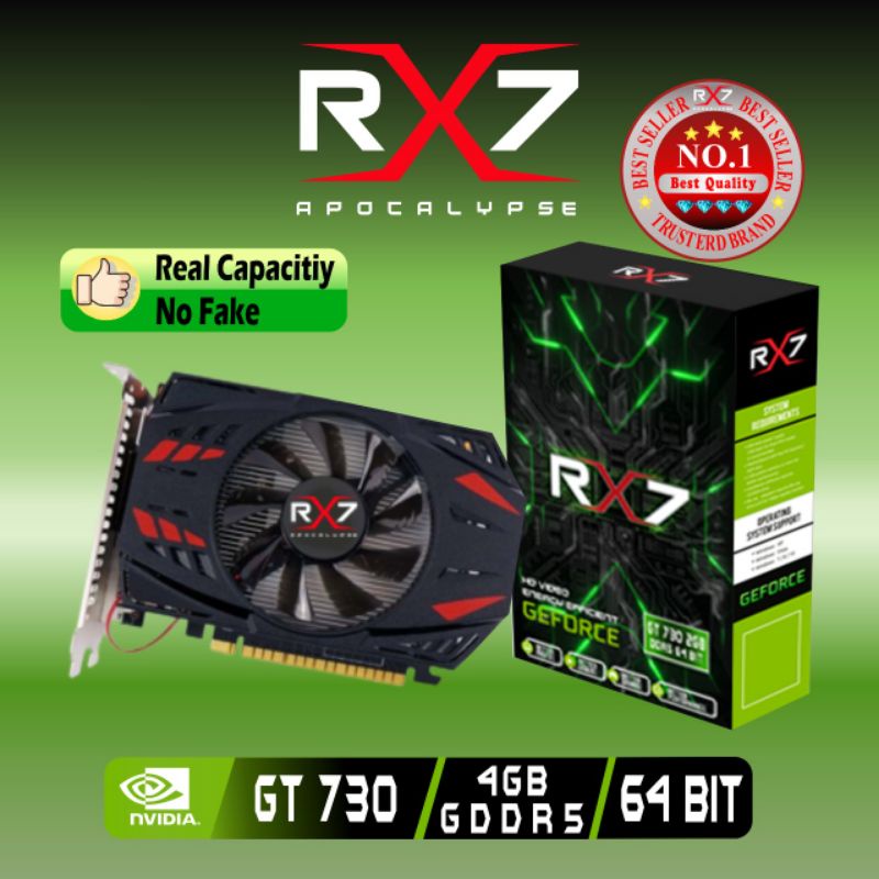 VGA RX7 GT 730 4GB DDR5 64 BIT REAL CAPACITY RESMI