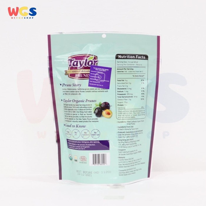 

Buah Plum Organik - Taylor Organic Prunes 100% Organik - 250 Gr Txs0X-59