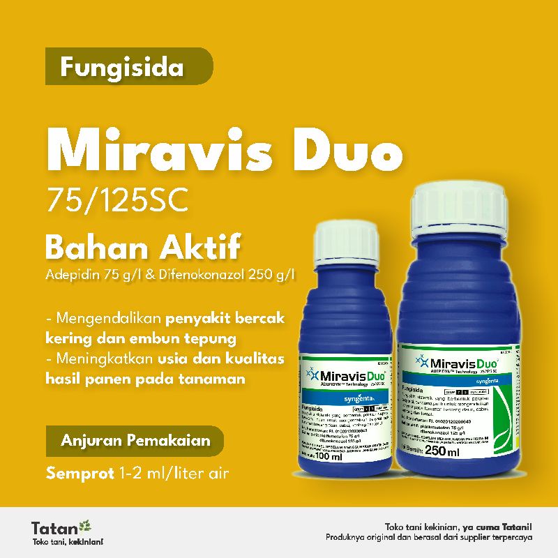 Fungisida - Miravis Duo 75/125SC 250 ml Obat Jamur Kresek Syngenta