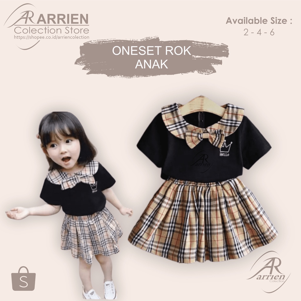 Stelan Rok Anak 2 4 6 tahun baju anak cewek perempuan lucu sailor anime japan jepang tadika mesra se