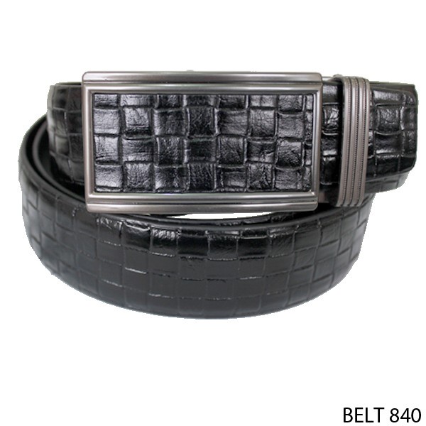 Mens Formal Semi Leather Belts SEMI KULIT HITAM – BELT 840