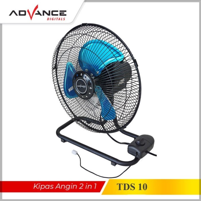 ADVANCE TDS-10 / TDS10 Kipas Angin Meja Dinding 10 inch Resmi