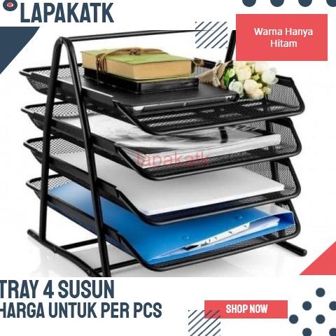 

V TEC RAK KERTAS BESI 4 SUSUN / TRAY BESI 4 SUSUN VTEC TERLARISS...,,,,,