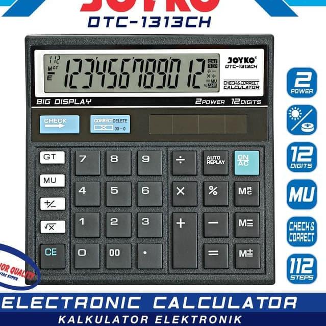 

ペ Calculator Kalkulator Joyko DTC-1313CH 12 Digits Check Correct MURAH ゜