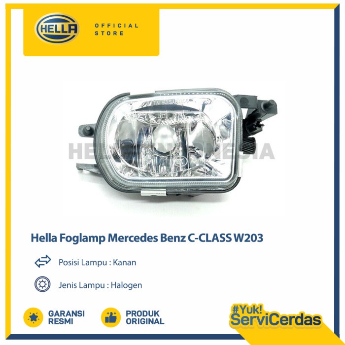 HELLA FOGLAMP MERCEDES BENZ C-CLASS W203 (Kanan) - Lampu Kabut Mobil
