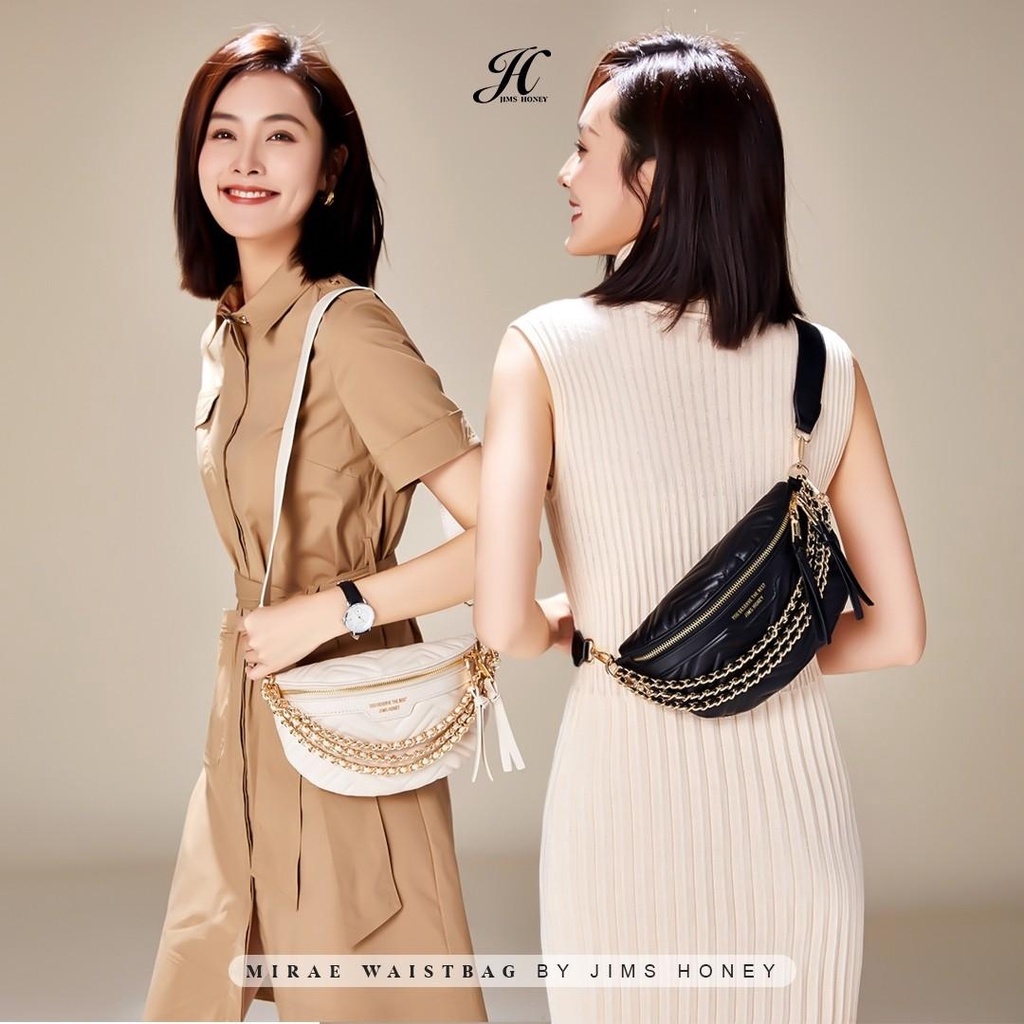 Jims Honey Mirae Waist Bag Tas Pinggang Wanita Casual Murah Import Sling Bag Cewek Fashion Jimshoney