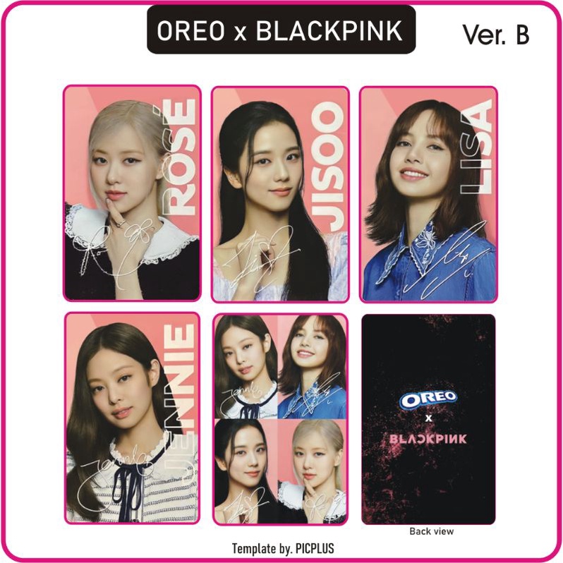 (PC-08) Photocard Blackpink oreo special