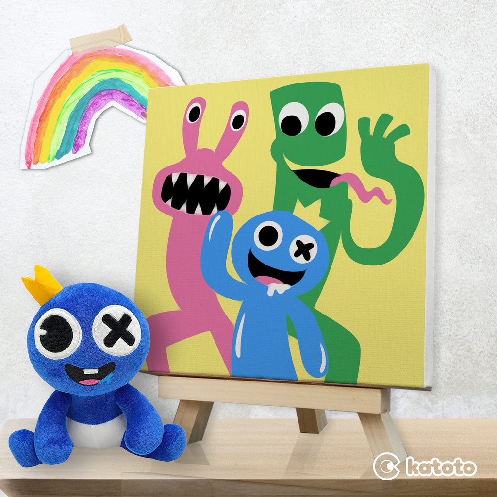 Jual Rainbow Friends Paint By Numbers Series Paket Melukis Canvas