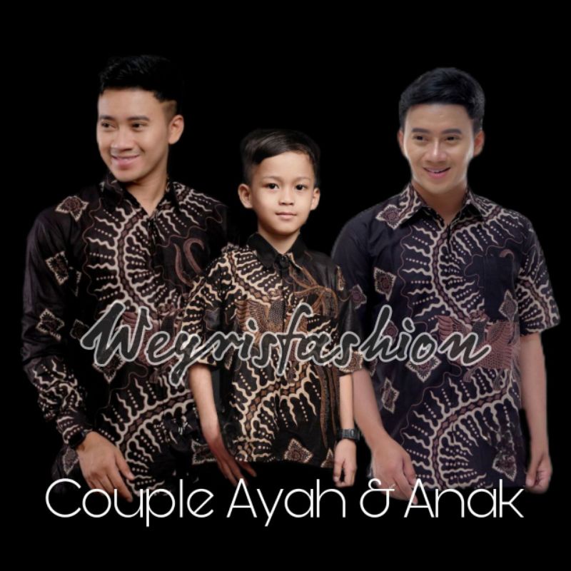 TERBARU Couple sweet || couple batik ayah dan anak cowok BATIK Weyrisfashion - Batik pria