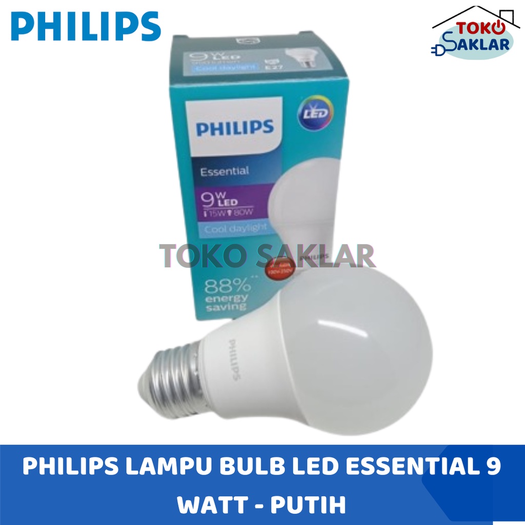 Philips Lampu Bulb LED Essential 9 Watt