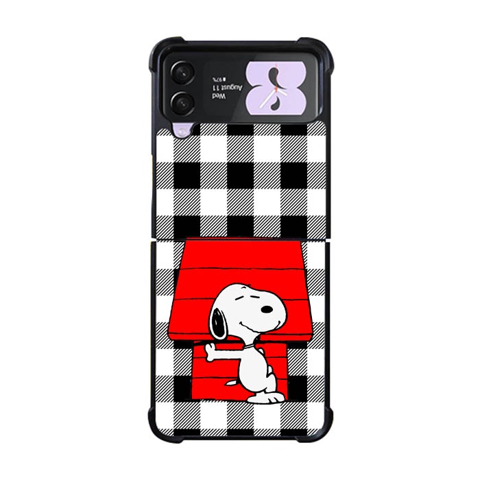 Casing Case Samsung Z Flip 3 4 , Z Fold 3 4 5G Snoopy House YL0329 Custom V1