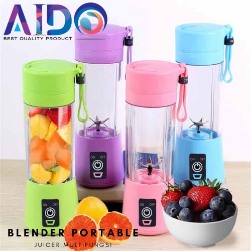 Blender Juice portabel USB 6 mata pisau juicer multifungsi 5859 / Blender Juice 400ML portabel USB 4 mata pisau juicer multifungsi 6888