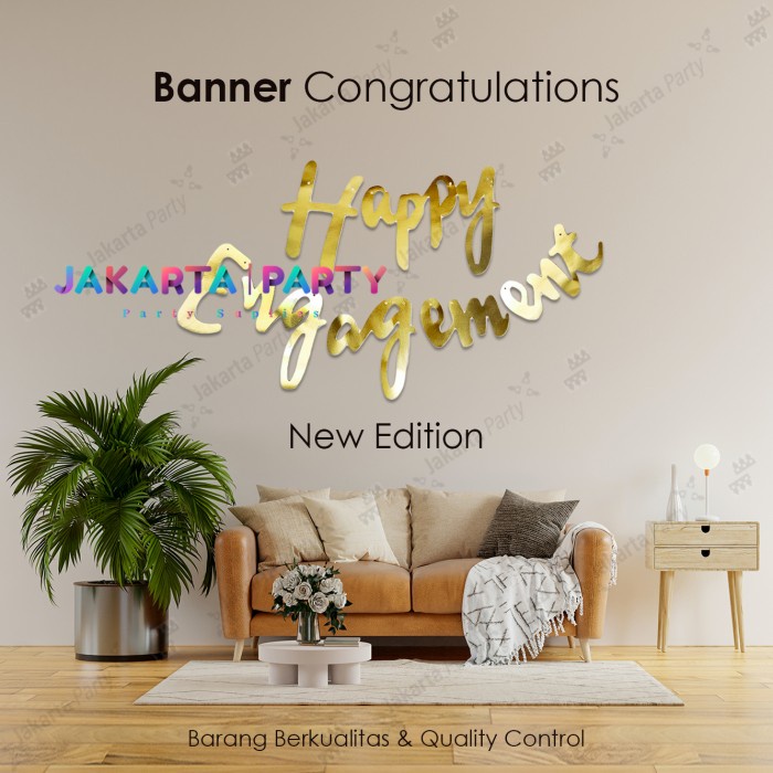 Banner Engagement Latin Gold / Baner Engagement Latin