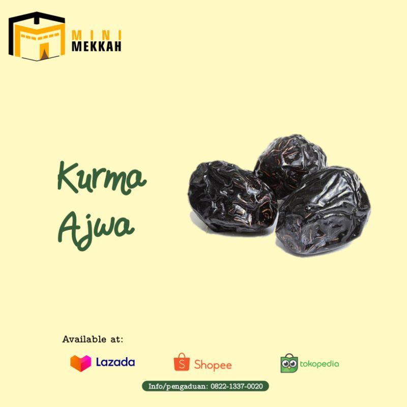 KURMA AJWA ASLI 5 KG - KURMA NABI - KURMA AJWA MADINAH MURAH - KURMA AJWA AL MADINAH