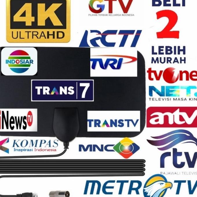 Pasang Antena TV Digital DVBT2 Lengkap Set Top Box HD