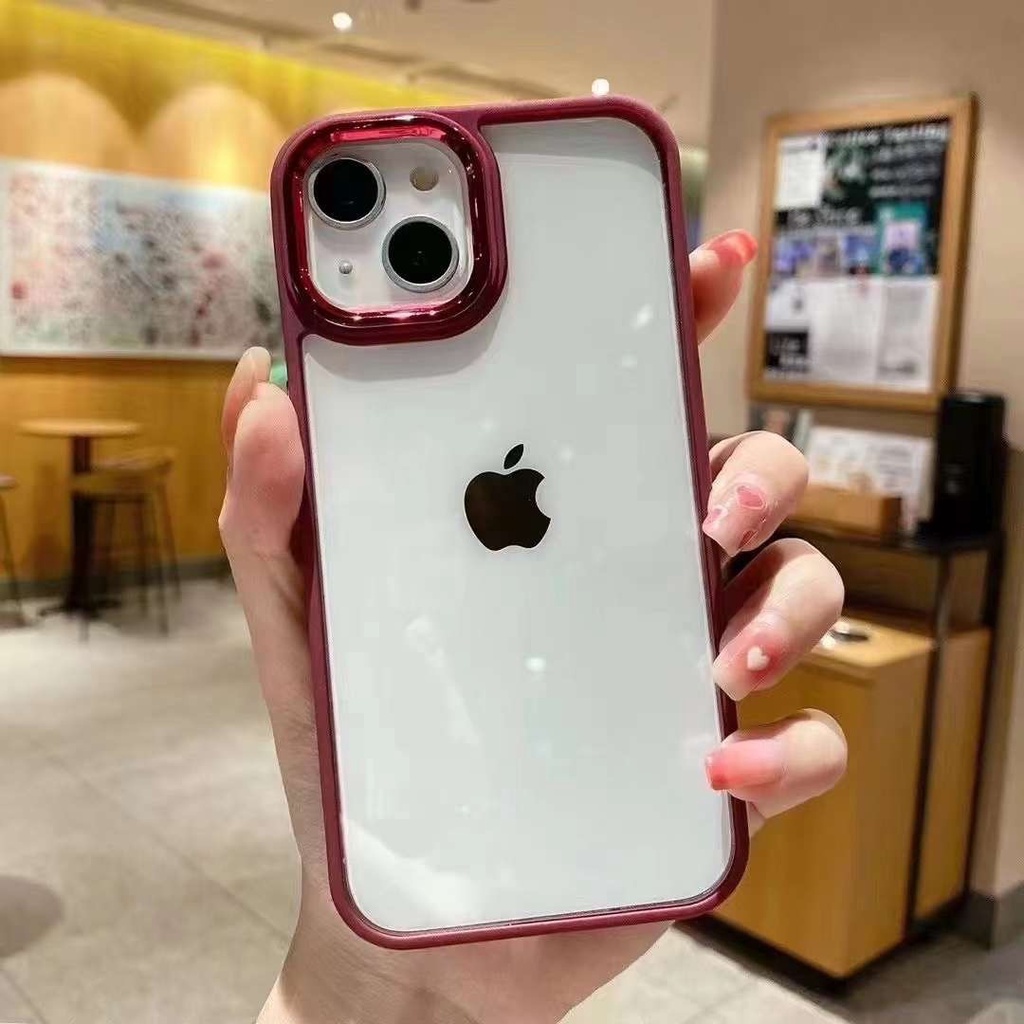 IPHONE 7G 8G SE 2020 7 PLUS 8 PLUS X XS XR XS MAX 11 11 PRO MAX 12 12 PRO 12 PRO MAX 13 13 PRO 13 PRO MAX | NEOHYBIRD PREMIUM SQUARE CASE LENS CHROME