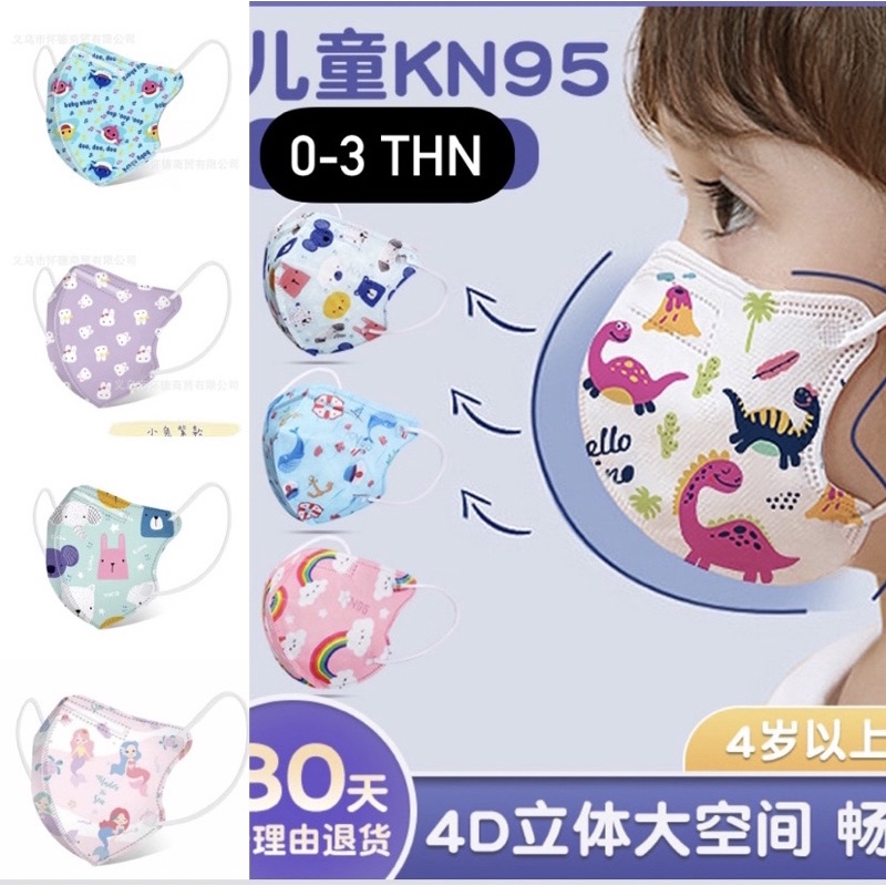 MASKER KN95 BABY &amp; KIDS ISI 10 PCS/ MASKER KN95 5PLY PREMIUM