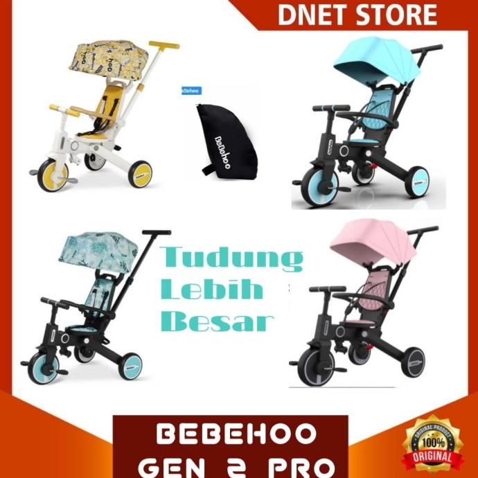 BEBEHOO GEN 2 7IN1 SMART FOLDING TRIKE STROLLER - BEBEHO SEPEDA BAYI