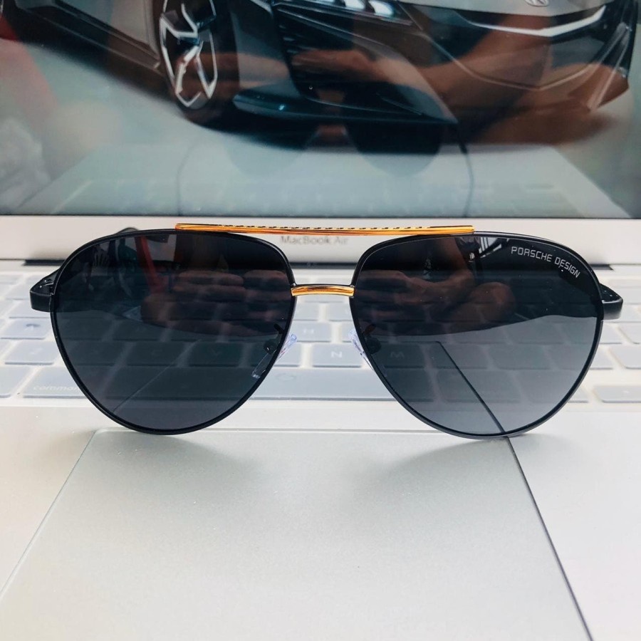 63967 Kacamata Pria Hitam Anti Radiasi Original Import luar negeri Terbaru 2021 Polaris Anti Silau S