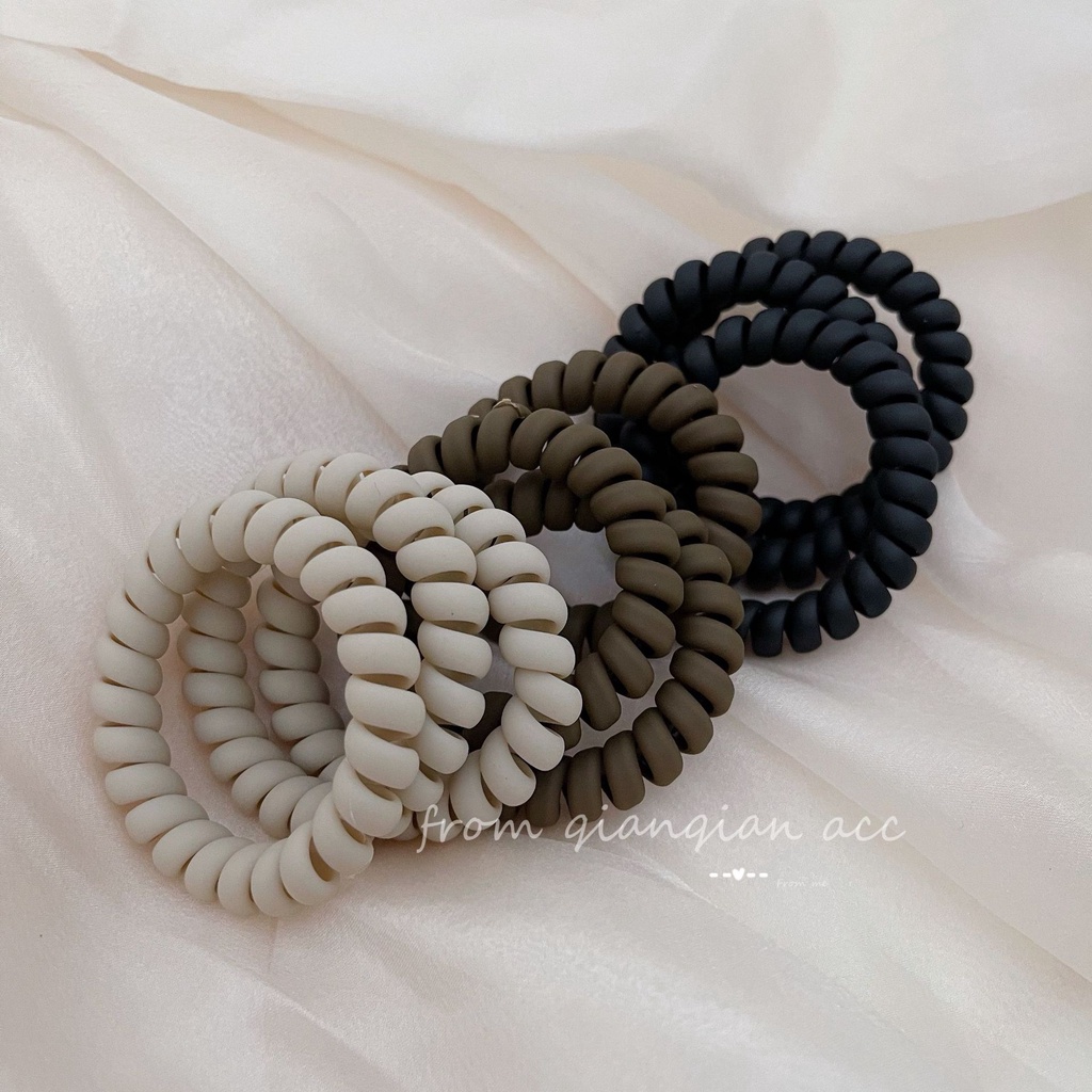 Caliloops Ikat Karet Rambut Dewasa Kabel Spiral Korea Willa