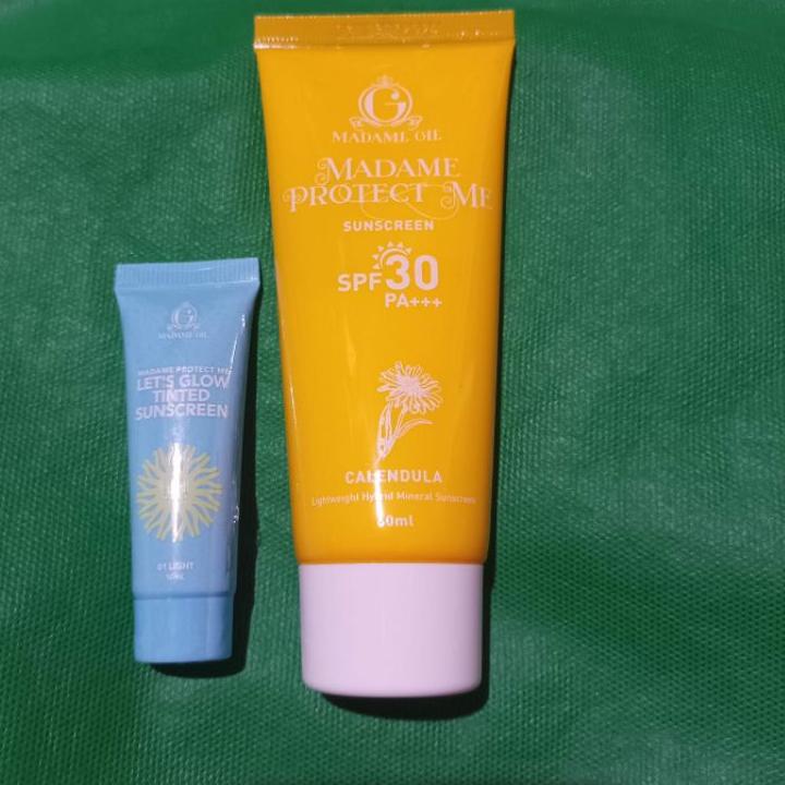 

Ready Stok [READY] Sunscreen madam gie | Madame Gie Madame Protect Me Sunscreen SPF 30 PA +++ With Calendula - Skincare Sunblock