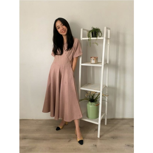 Maven Midi Dress - Brennan Toffee - Leanore Teracotta - Maryjane Seaweed - Madeline Rose - Odette Gr