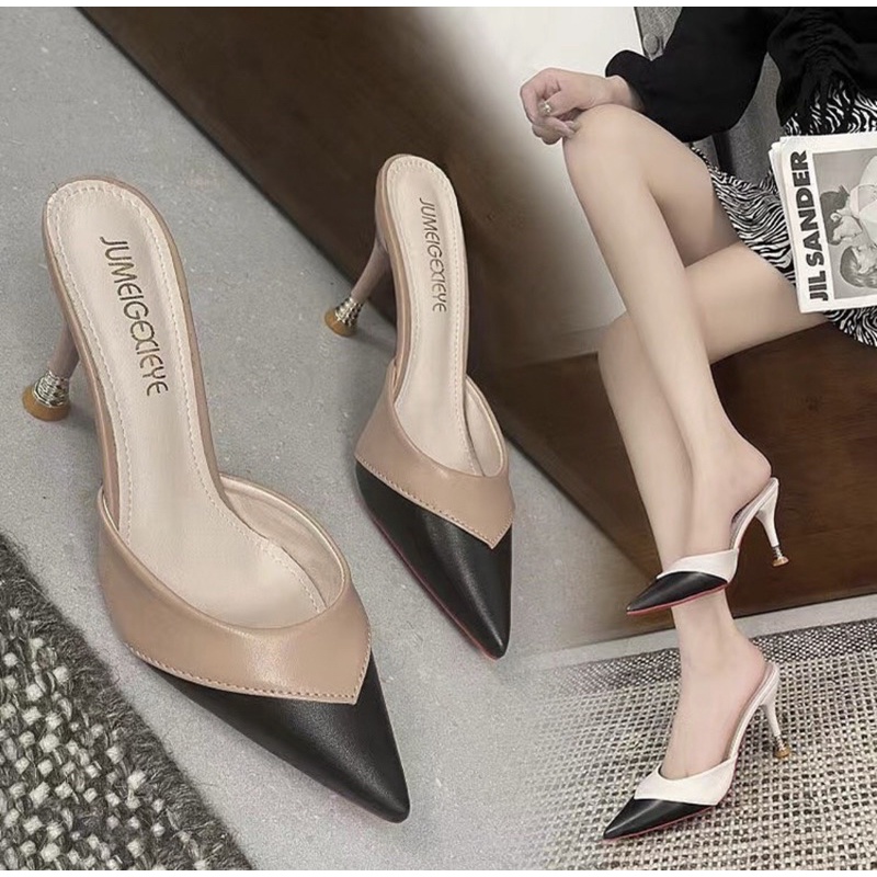 Heelsslop 56w sendal wanita import realpict