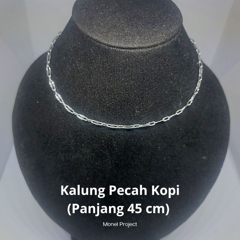 Kalung Monel Pecah Kopi Original Anti Karat