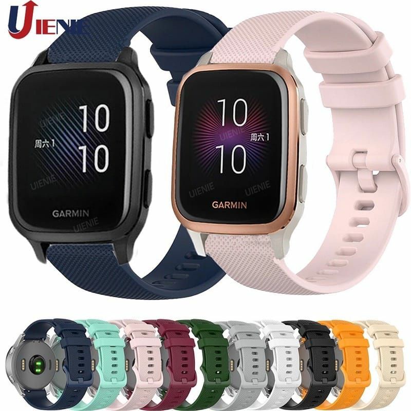 20mm Strap Silicone Jam Tangan Garmin Venu/Venu SQ/Venu SQ Music