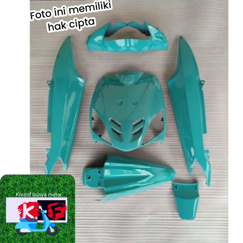 full body halus Mio sporty hijau tosca