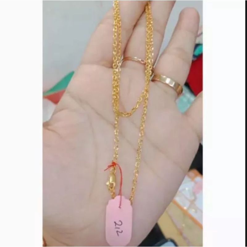 kalung emas murni 3,5gr kalung rantay kadar 243 emas mudah ( free surat )