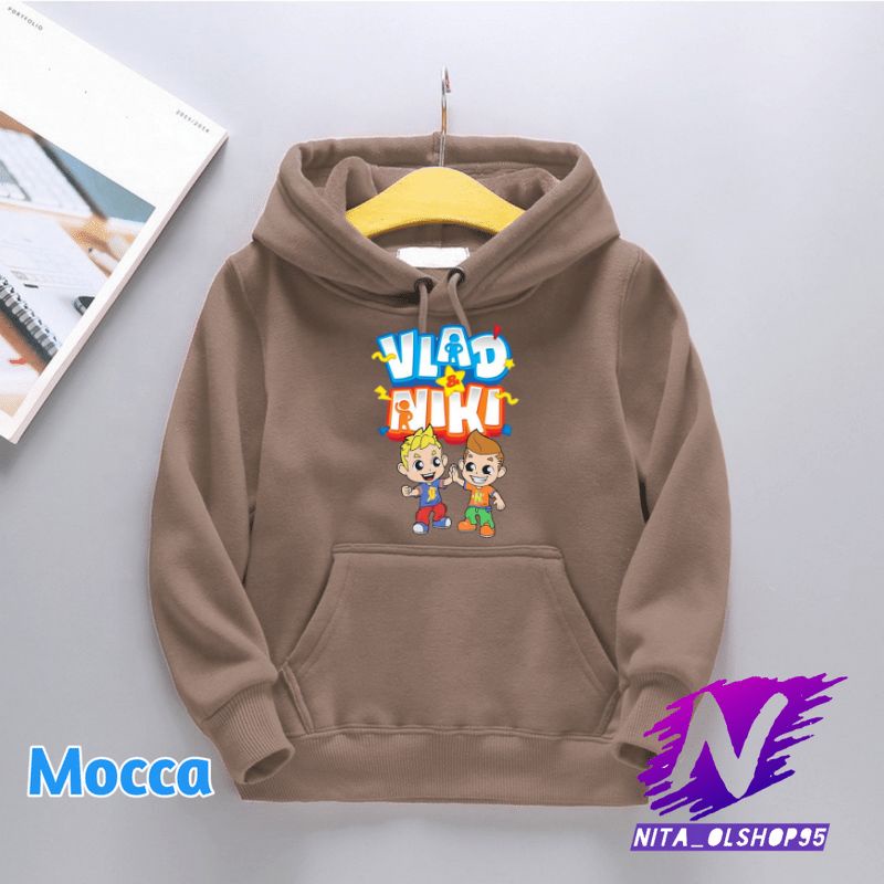 jaket sweater hoodie anak vlad and niki