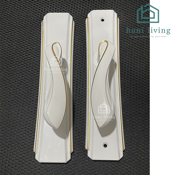 Handle Kunci pintu rumah Set WHITE Putih Minimalis