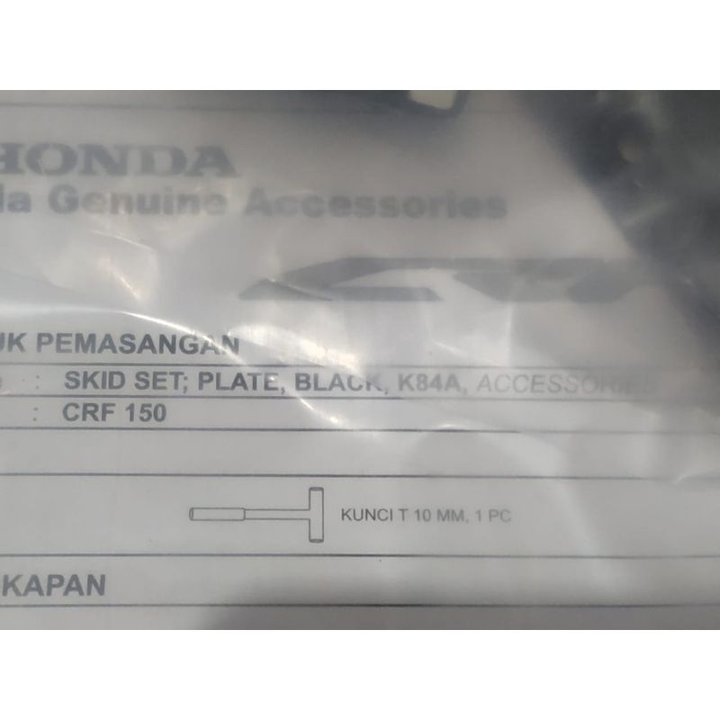 Skid Plate (Pelindung Mesin) Original Honda CRF 150 L CRF150L