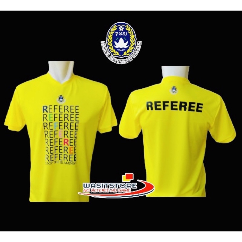 KAOS  WASIT HARIAN ( Logo : PSSI Referee - BELAKANG PSSI KECIL, REFFEREE )