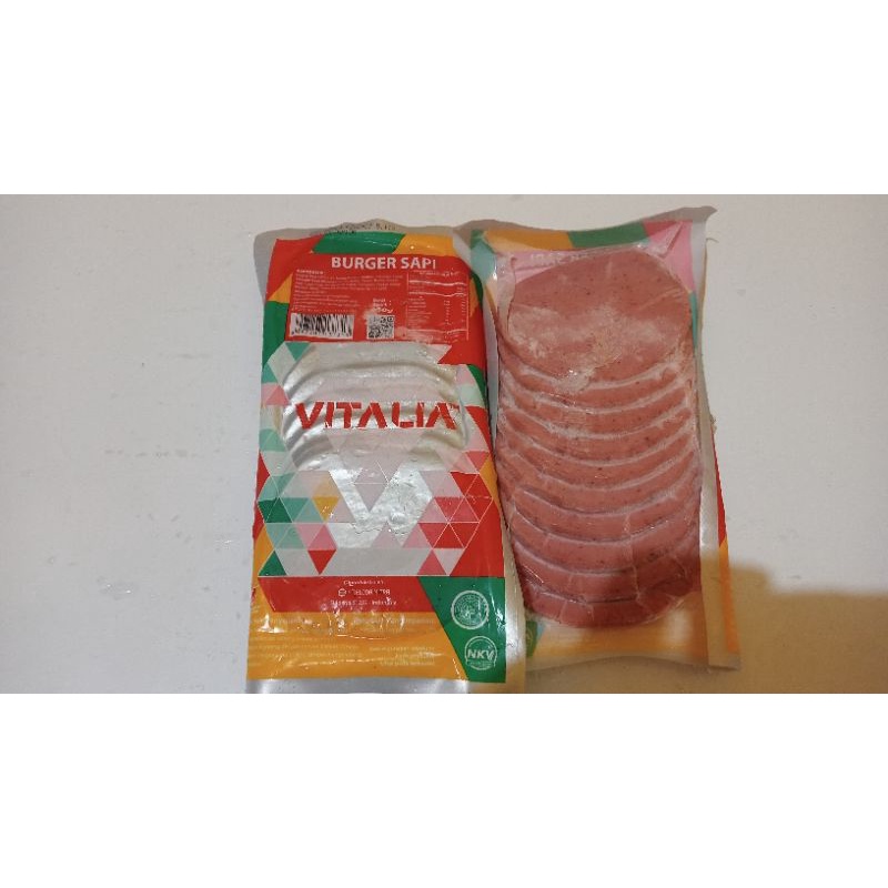 

Vitalia Burger Sapi 250gr isi 10pcs