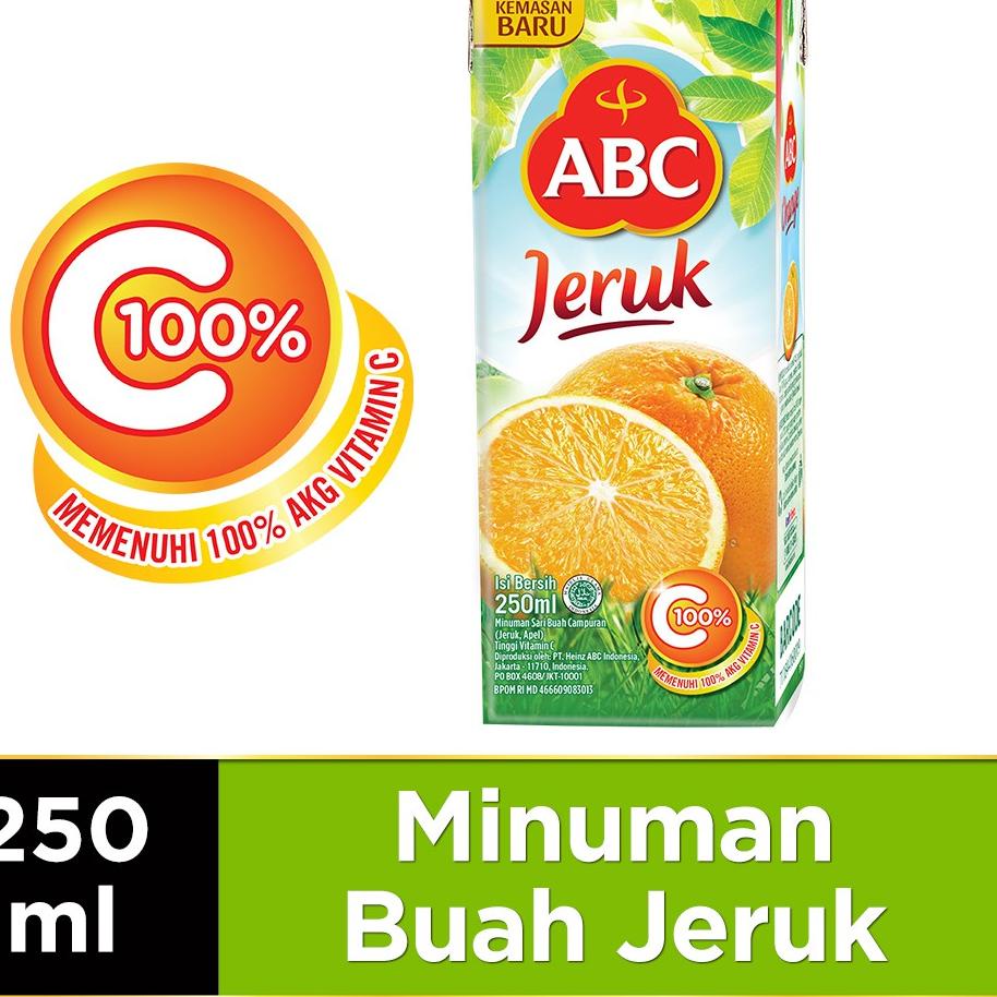 

⇌ ABC Orange Juice 250 mL ☸