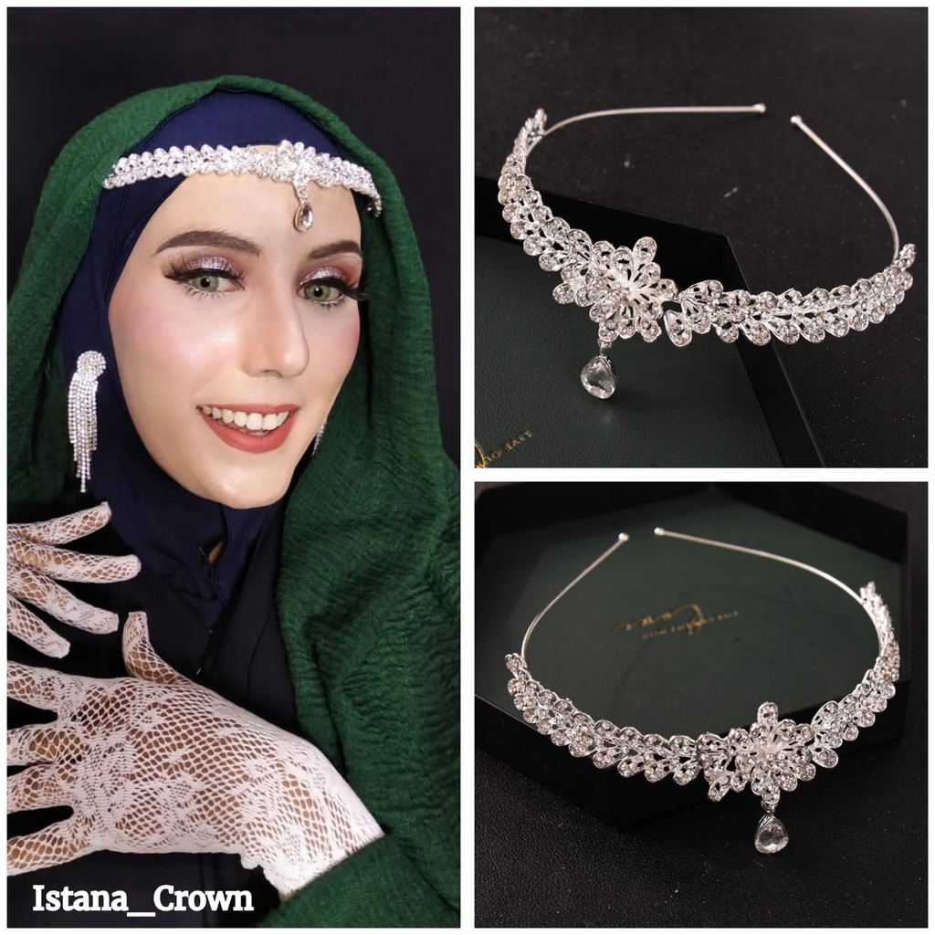 Alyssa headband - mahkota bridesmaids mahkota pengantin