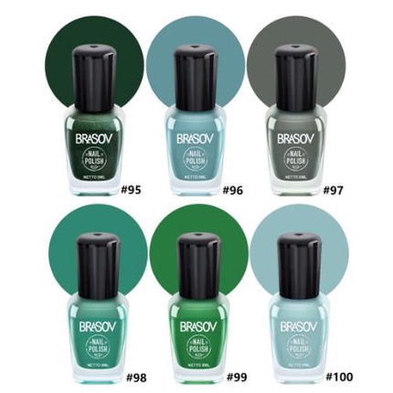 [PER BOX] ^ KYRA ^ Brasov Kutek Shade Of Green Cat Kuku Kitek Nail Polish Hijau Kitek