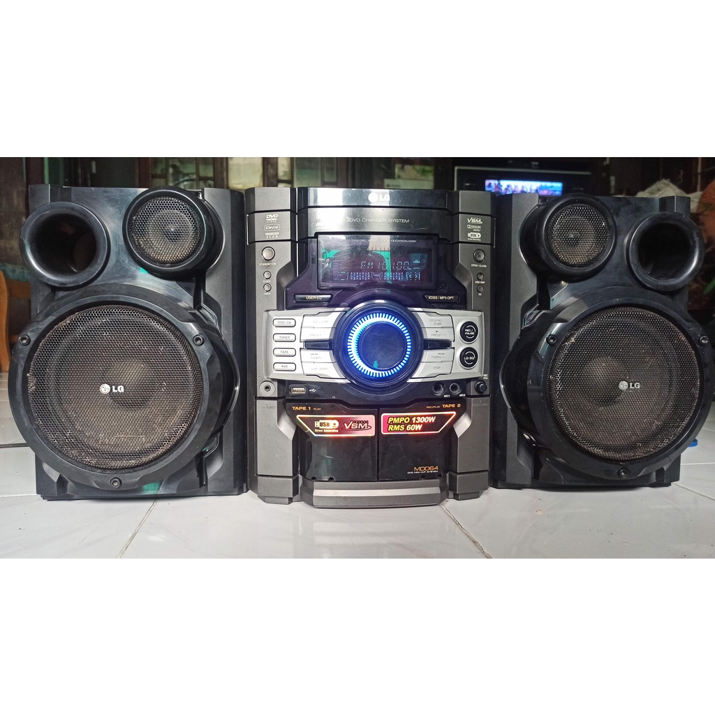 Tape Compo Mini Home Theater LG MDD64 Suara MANTAB..