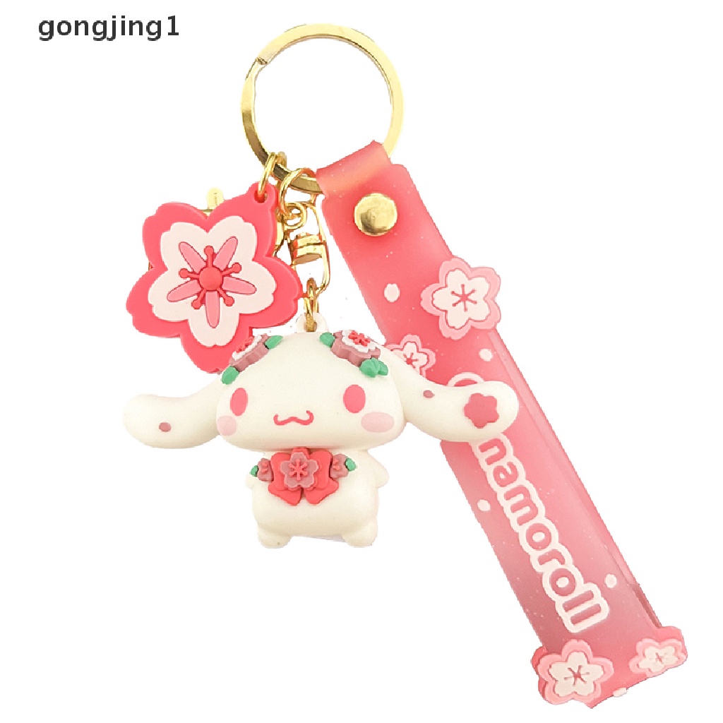 Ggg Kartun Lucu Pink Sakura Kuromi Melody Cinnamoroll Hello Kitty Pompompurin Boneka Gantungan Kunci Ornamen Liontin Gantungan Kunci Mobil Anime Tas Sekolah Pesona Liontin ID