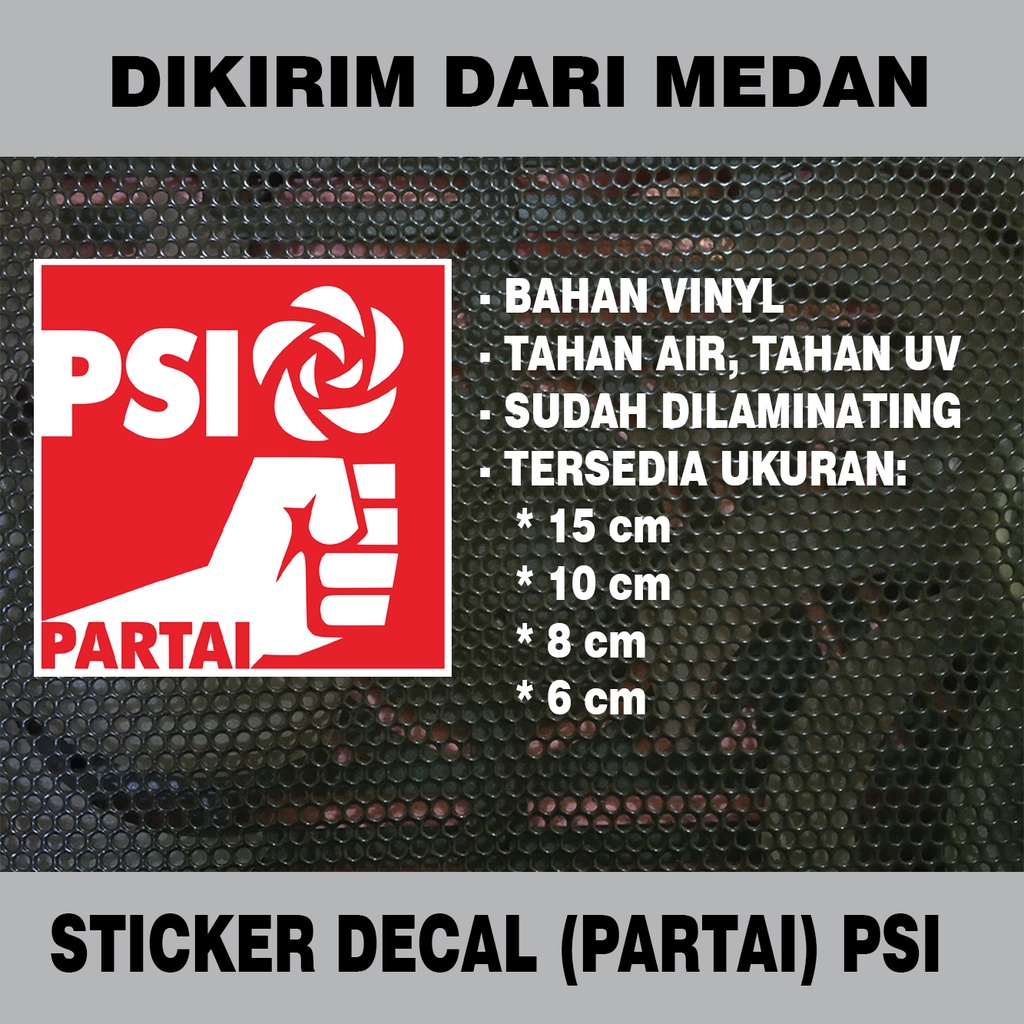 

Sticker Decal Vinyl Tahan Air Partai Solidaritas Indonesia PSI
