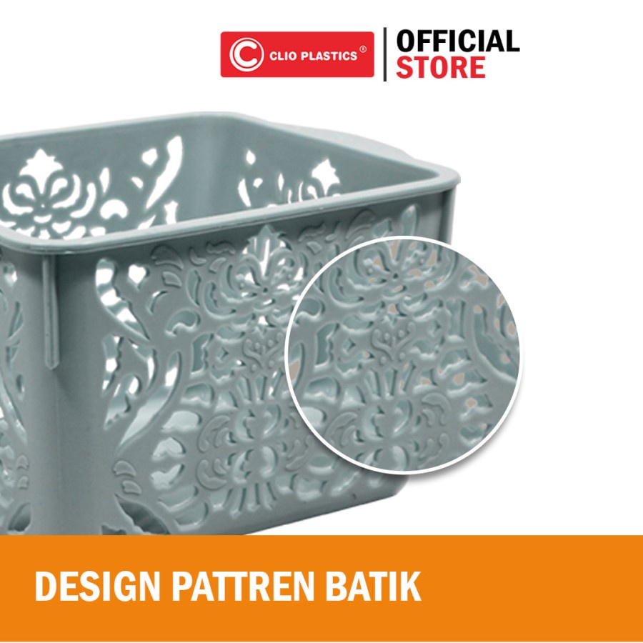 Storage Basket / Tempat Keranjang Plastik Serbaguna - Quattro 8360